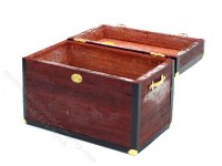 (image for) Miniature Handmade Padouk Trunk for Dollhouses