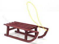(image for) Miniature Red Wooden Sled Jane Woodham of Truly Scrumptious