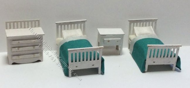 (image for) 1:48 Scale 4pc Modern Children's Bedroom Kit