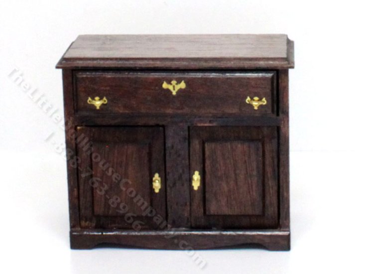 Miniature Walnut Commode for Dollhouses [MJD 1364] The Little