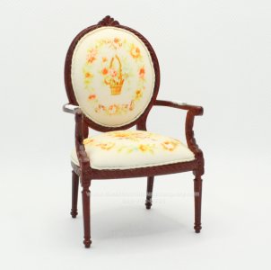 (image for) French 19th Century Louis XV Style Mahogony Armchair