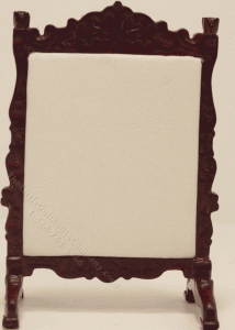 (image for) Miniature Mahogany Fireplace Screen