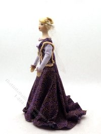 (image for) Miniature Handcrafted Vintage Medieval Woman with Veil