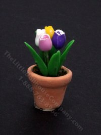 (image for) Miniature Potted Tulips for Dollhouses