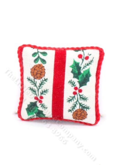 (image for) Miniature Handmade Christmas Pillow for Dollhouses
