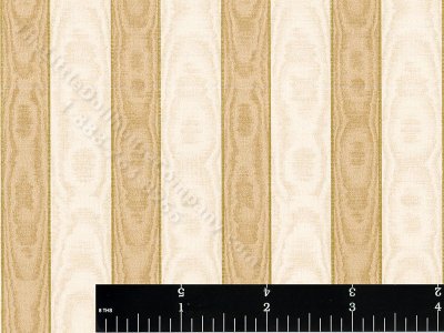 (image for) Gold Moire Stripe Miniature Wallpaper for Dollhouses