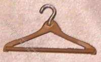 (image for) Miniature Coat Hanger, Wood Like for Dollhouses