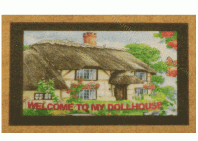 (image for) Miniature Country House Welcome Mat for Dollhouses