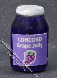 (image for) Miniature Jar of Grape Jelly for Dollhouses
