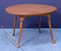 (image for) Miniature Round Dining Room Table for Dollhouses