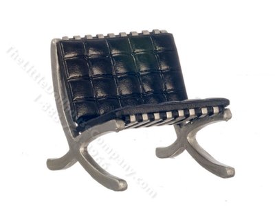 (image for) Miniature Modern Barcelona Chair for Dollhouses