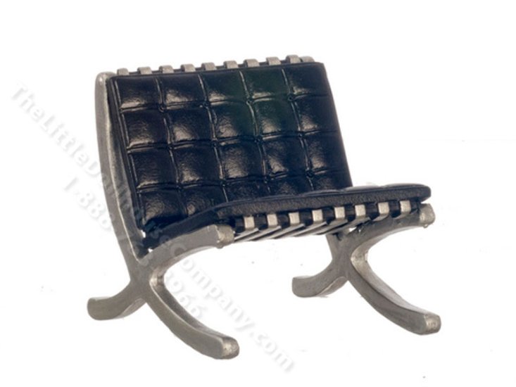 (image for) Miniature Modern Barcelona Chair for Dollhouses