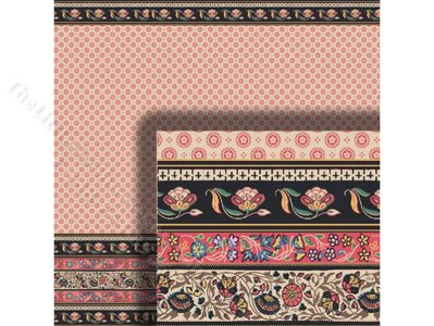 (image for) 1/2 Scale Wallpaper Wainscot for Dollhouses