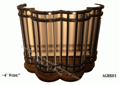 (image for) Dollhouse Miniature Scalloped Llopis Balcony