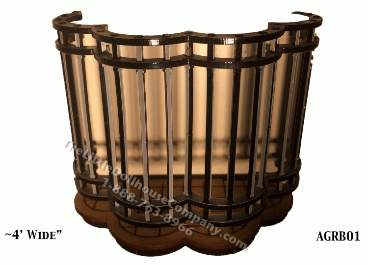 (image for) Dollhouse Miniature Scalloped Llopis Balcony