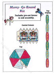(image for) Miniature Toy Merry-Go-Round Kit for Dollhouses