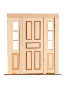 (image for) Dollhouse 2-1-2 Panel Door with Sidelights