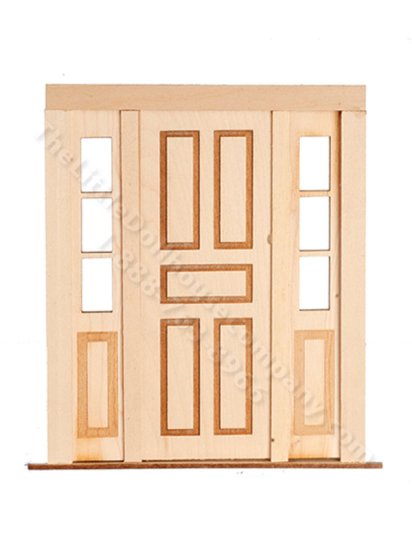 (image for) Dollhouse 2-1-2 Panel Door with Sidelights