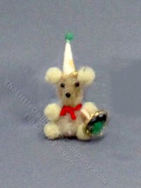 (image for) Miniature Teddybear with Spinning Top for Dollhouses