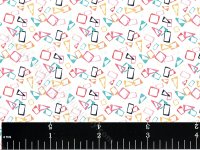 (image for) Miniature Retro Floating Shapes Wallpaper for Dollhouses