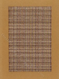 (image for) Miniature Woven Brown Tweed Rug for Dollhouses