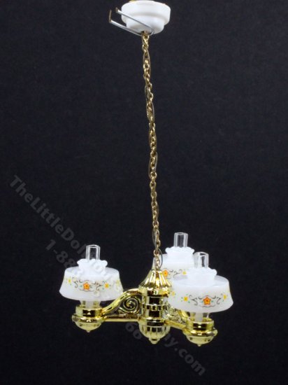 (image for) Miniature 3-Arm Ceiling Light for Dollhouses