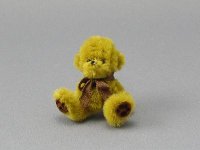 (image for) Miniature Bear with Neck Ribbon - Sue Wilkes of Shoebutton Bears
