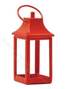 (image for) Miniature Red Lantern for Dollhouses