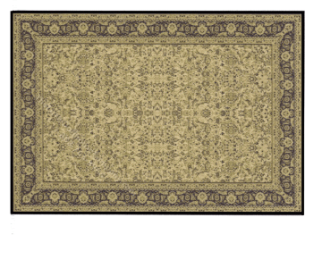 (image for) Miniature Small Scale Beige and Black Rug