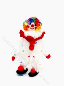 (image for) Miniature Handmade Clown Doll for Dollhouses