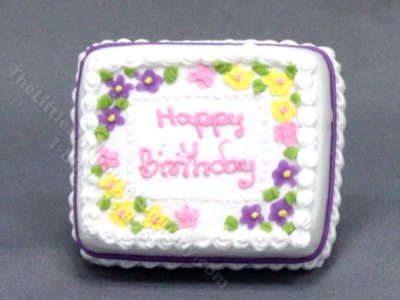 (image for) Miniature Birthday Cake for Dollhouses