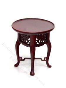 (image for) Miniature Chippendale Round End Table, Mahogany