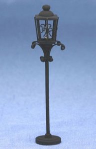 (image for) Dollhouse Scale Model Filgree Lamp Post Light, Ornate