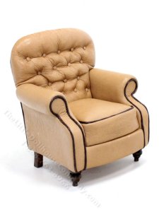 (image for) Tuffted Leather Armchair by Judith Blondell