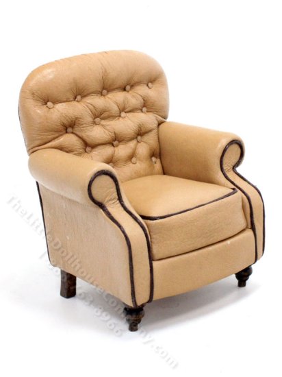 (image for) Tuffted Leather Armchair by Judith Blondell
