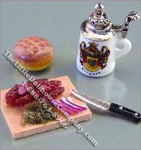 (image for) Dollhouse Scale Model German Snack Set (discontinued)