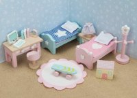 (image for) Appleby Quick Build Dollhouse with Daisylane Furniture H122