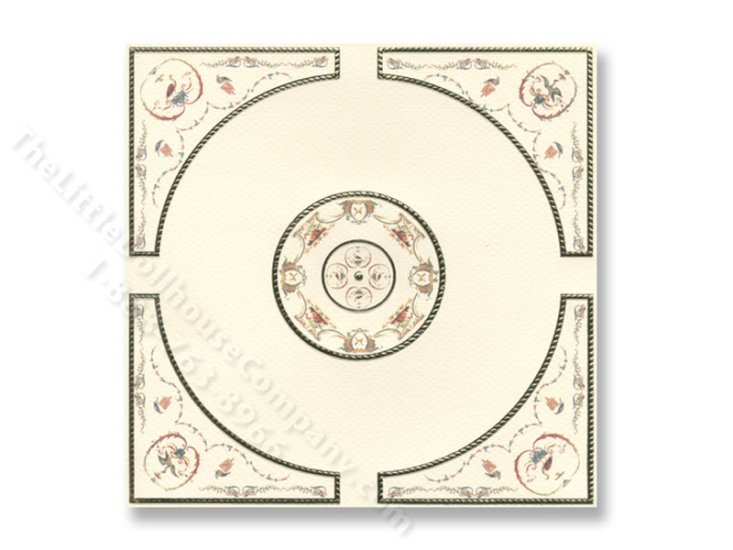 (image for) Dollhouse Scale Model Ceiling Masaic Panel