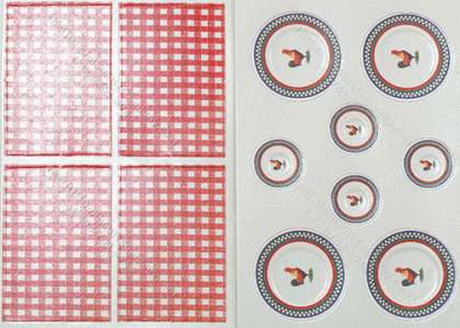 (image for) Miniature 12 Piece Table Setting with Place-mats
