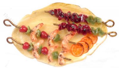 (image for) Miniature Shrimp and Meat Shish-Ka-Bob