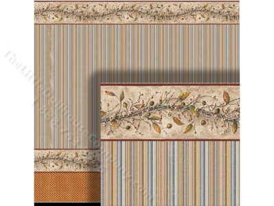 (image for) 1/2 Scale Wallpaper Wainscot for Dollhouses