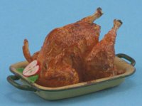 (image for) Dollhouse Scale Model Baked Turkey