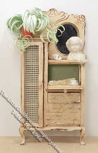 (image for) Miniature Decorated Secretary for Dollhouses