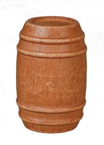 (image for) Miniature Small Wooden Barrel for Dollhouses