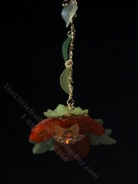 (image for) Miniature Orange Flower Hanging Light for Dollhouses