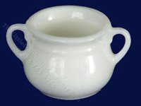 (image for) Miniature Vase or Chamber Pot with Two Handles for Dollhouses