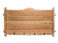 (image for) Miniature Walnut Kitchen Wall Rack for Dollhouses