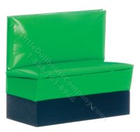 (image for) Miniature 1950'S Green Booth Bench For Dollhouses