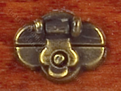 (image for) Miniature Antique Brass Trunk Lock for Dollhouse
