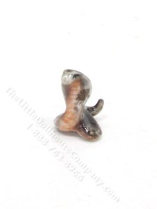 (image for) Miniature Ceramic Cobra for Dollhouses